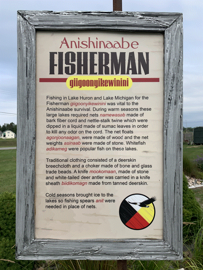 Anishinaabe Fisherman  Interpretatino