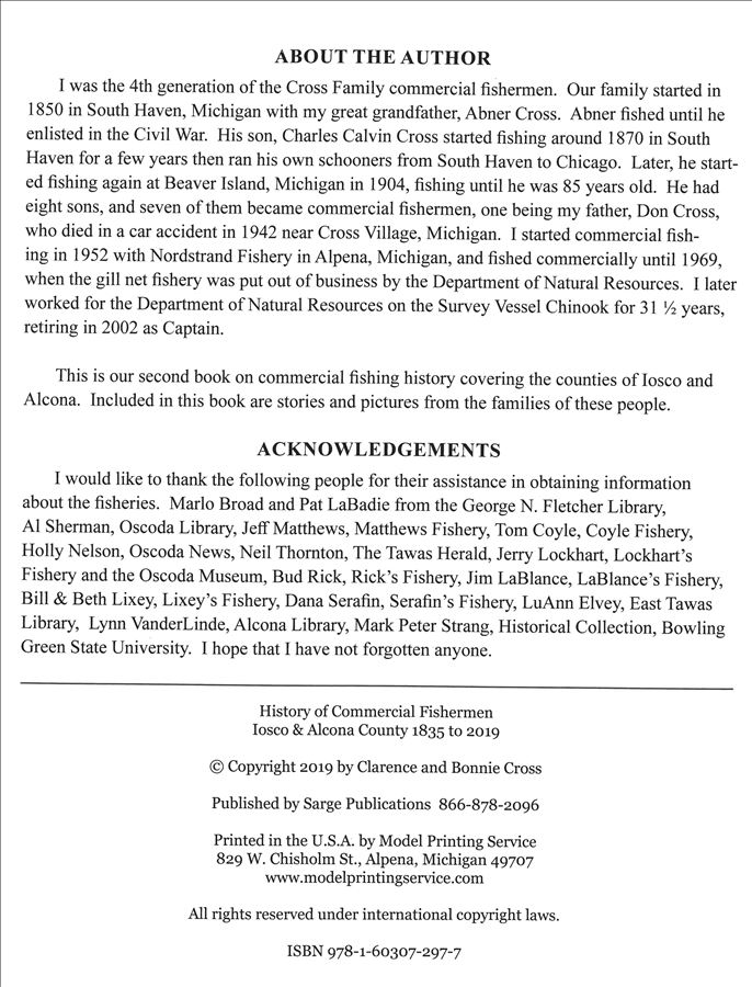 Author and Acknowledgements Page