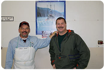 Dale Witham & George Shrink are partners in producing & selling smoked fish