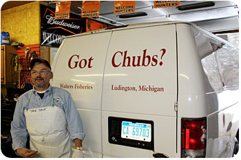 Dale Witham is ready to deliver another load of smoked fish