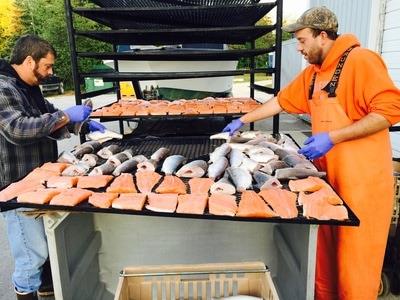 Preparing smoked fish