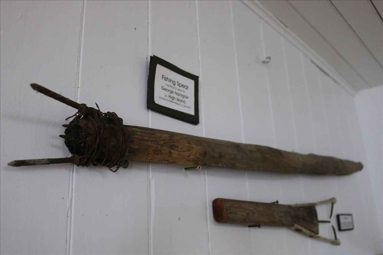 spearfishing artifacts at museum